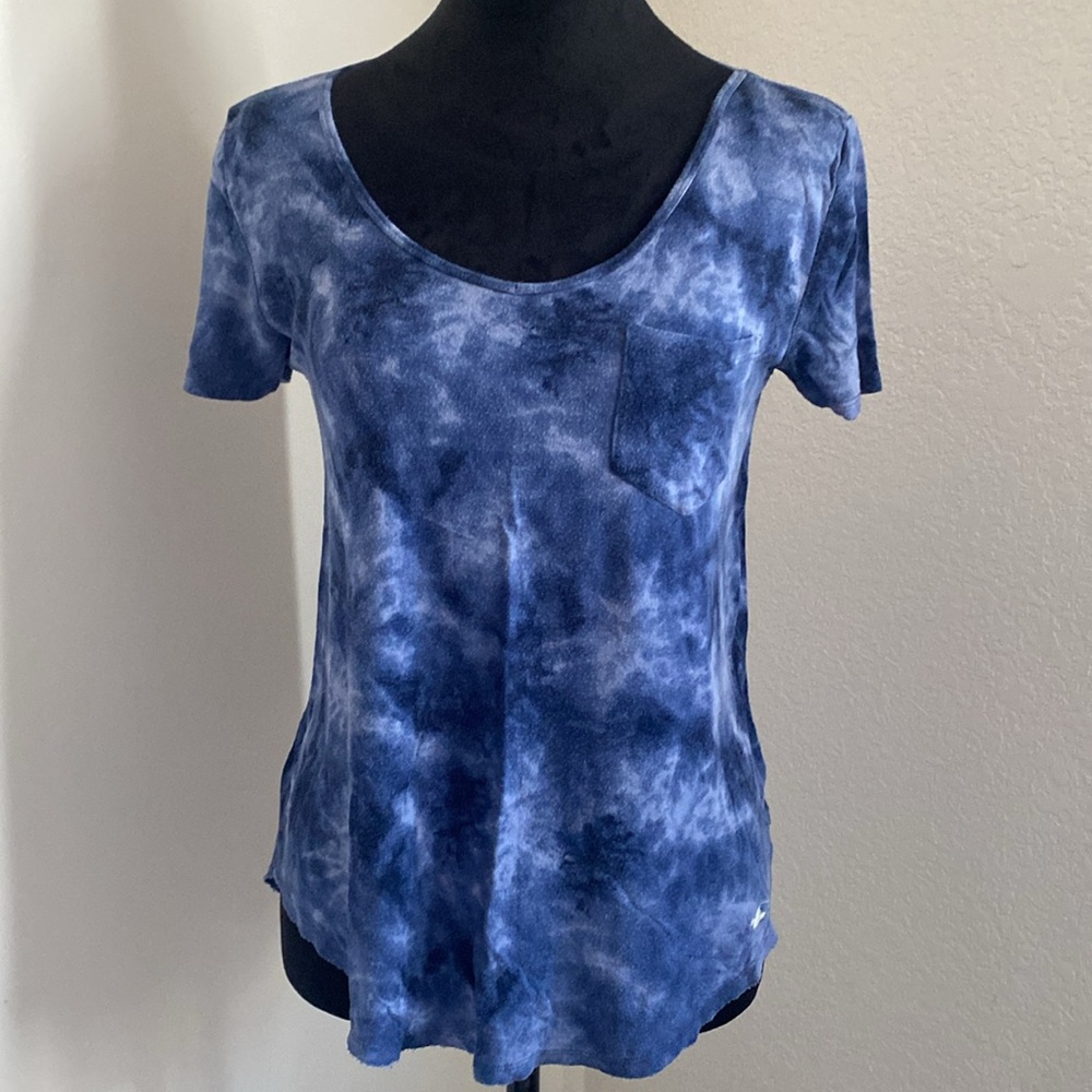 Hollister tie dye blue tee XS